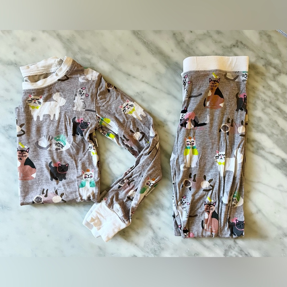 Little Sleepies cozy cats 2 piece long sleeved pajama set